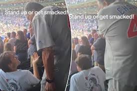 Older man slaps fan at Cubs game for not standing for national anthem in viral video: ‘Get up’