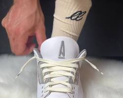 Image of Jordan 3 with hidden knot lacing