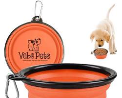 collapsible travel bowl for petsの画像