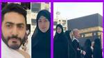 شاهد.. تامر حسنى وزوجته بسمة