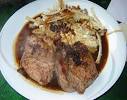 Lammstek med örttäcke och mintss - Recept