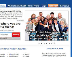 Image de RentAFriend website