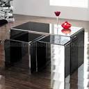 Puro glass nest of tables smoked - dwell