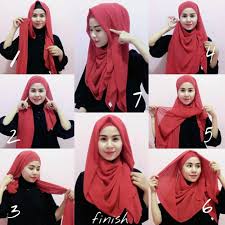 Hasil gambar untuk tutorial hijab