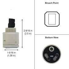 Everbilt 2 1/2 in. Rectangular Broach Cartridge Replaces ...