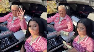 Nicki Minaj seen counting money with ‘bestie’ Donald Trump in viral AI images on President’s Day