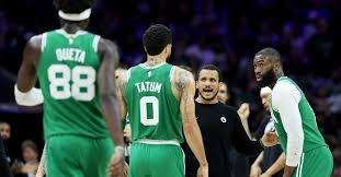 Four games into the playoffs, the Celtics are playing like they did in their first 82