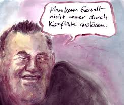 Cartoon: Keine Konfliktbereitschaft (medium) by Bernd Zeller tagged konflikt ...