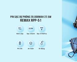Pin dự phòng sạc nhanh 22.5W Remax RPP51 20.000mAh