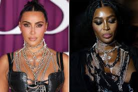 Kim Kardashian Recreates Naomi Campbell's Gothic Look