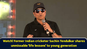 Watch! Former Indian cricketer Sachin Tendulkar shares unmissable ‘life lessons’ to young generation