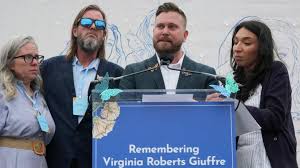 Giuffre family hold anniversary vigil ahead of King's US visit