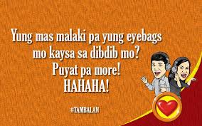 Mas malaki pa ang eyebags kaysa sa dibdib mo? - Love Radio Manila via Relatably.com