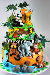 Cakes: Jungle, Safari on Pinterest Jungle Cake, Jungle Birthday