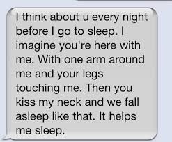 Love Quotes – I Think About U Every Night Before I Go to Sleep. I ... via Relatably.com