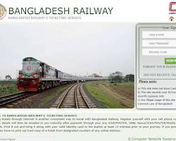 Image of Bangladesh Railway website