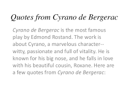 Quotes from cyrano de Bergerac via Relatably.com