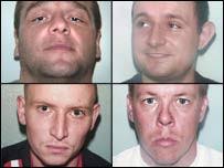 Clockwise from top left: Derek Sheehan; Martin Nolan; Chris Smith; Stephen Nolan. Pictured above (clockwise from top left): Derek Sheehan - _40808692_mugshots_met203index