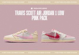 Where To Buy The Travis Scott Air Jordan 1 Low Pink Pack