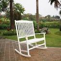 White rocking chairs outdoor Abu Dhabi