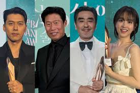 Veteran actors Ryu Seung-ryong, Yoo Hae-jin bag grand prizes at Korea's Baeksang awards