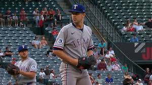 Gore strikes out nine as Rangers beat Angels in extras to open series