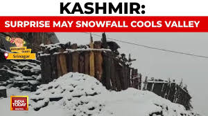 Unexpected rain and snow in Kashmir valley brings temperature relief – India Today