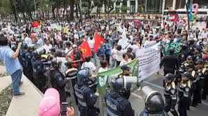 Trabajadores, pensionados y jubilados del IMSS encabezan las movilizaciones en CDMX este 19 de enero