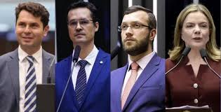 Quaest para o Senado no Paraná, votos válidos: Filipe Barros, 25%, Alexandre Curi, 21%; Deltan Dallagnol, 21%; e Gleisi, 15%