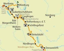 Bildmotiv: Romantische Straße Radtour