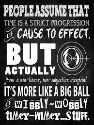 Doctor Who Quote - Wibbly Wobbly Timey Wimey - Time Lord Art ... via Relatably.com