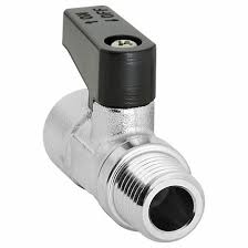1/4 in, Nickel-Plated Brass, Manual Two-Way Ball Valve ...