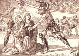Resultado de imagen de martirio de santas perpetua y felicitas