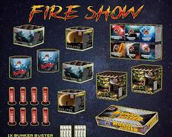 Imagine cu various Fireshow fireworks