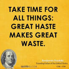 Image result for haste makes waste