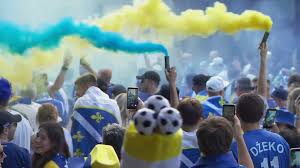 Bosnia-Herzegovina fans celebrate historic World Cup win over Qatar in Seattle