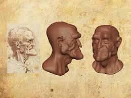 Résultat de recherche d'images pour "da vinci grotesque"