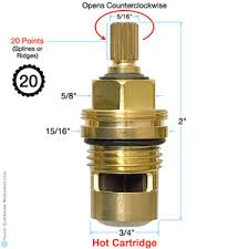 Sigma 1/2" Quarter Turn Ceramic Cartridge Hot 20 Point 18.30 ...