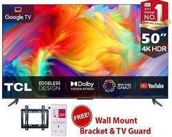 TCL 50inch Smart UHD 4K HDR Google Frameless TV