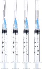 Amazon.com: 4 Pack 3ml Disposable Syringe with 23Ga 1.0 Inch ...
