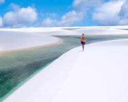Image of Hiking and swimming in the dunes in Lençóis Maranhenses