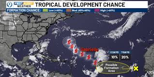Tropical Storm Gabrielle expected to become a hurricane this weekend