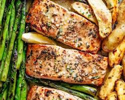 Image of Salmon dinner