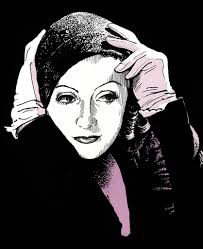 Greta Garbo, gezeichnet von Robert Nippoldt Foto: Verlag. "