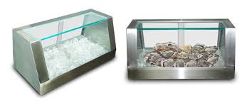 Oyster Bar Display Case with Fresh and Delicious Oysters ...