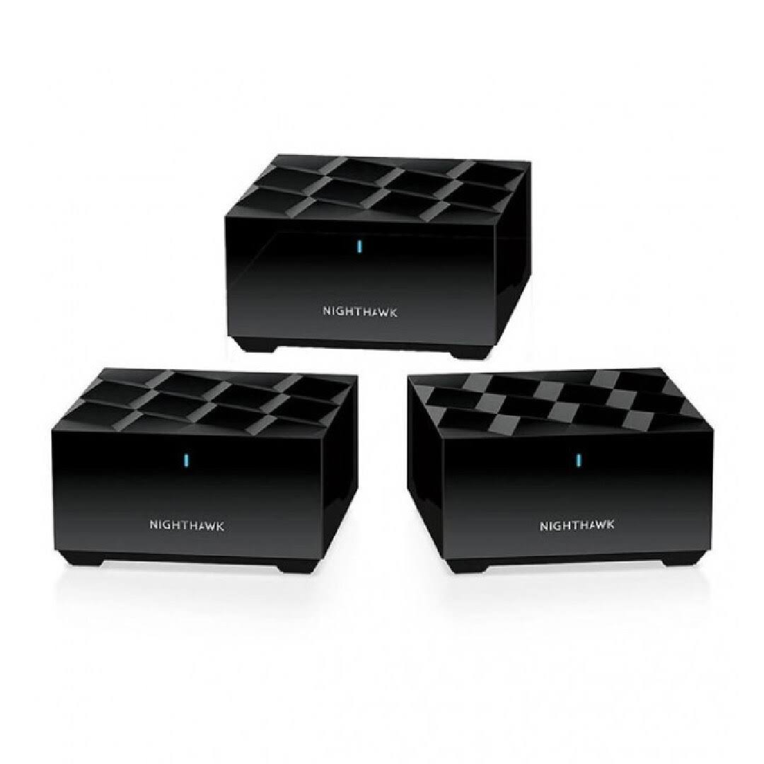 Netgear Nighthawk Dual-Band WiFi 6 Ax1500 Mesh System 1.5 Gbps Router + 2 Satellites