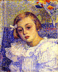 Elisabeth van Rysselberghe, öl auf leinwand von Theo Van Rysselberghe ...