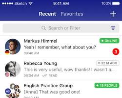 Image of HelloTalk app interface