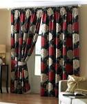 Red - Curtains Drapes - Blinds Window Treatments - The Home