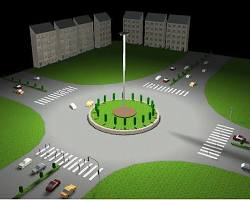 Image of برج نوری در میدان